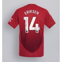 Manchester United Christian Eriksen #14 Domáci futbalový dres 2024-25 Krátky Rukáv